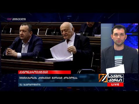 უმცირესობის კითხვები გიორგი ქობულიას