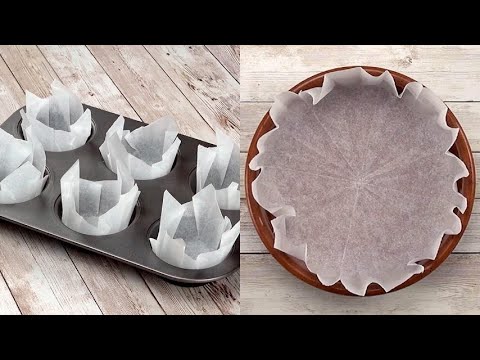 How to make perfect molds with the baking paper! 