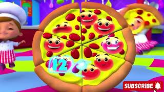 🎵 Fraction Pizza Party | Fun Fractions Song for Kids | Learn Halves, Fourths & Eighths 🍕