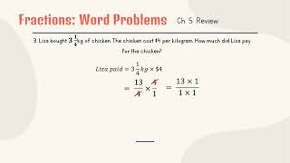 Fractions: Word Problems
