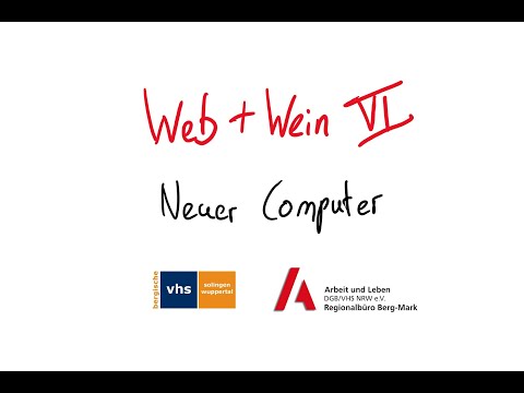 Neuer Computer - Web&Wein VI