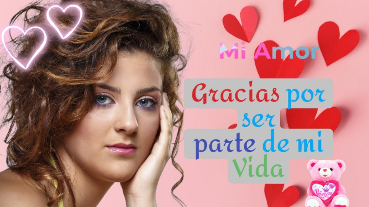 Eres el amor de mi vida, la mujer que me da Felicidad Te Amo cada día ...