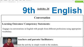 Bridge Course 9th English 34-Acitvity