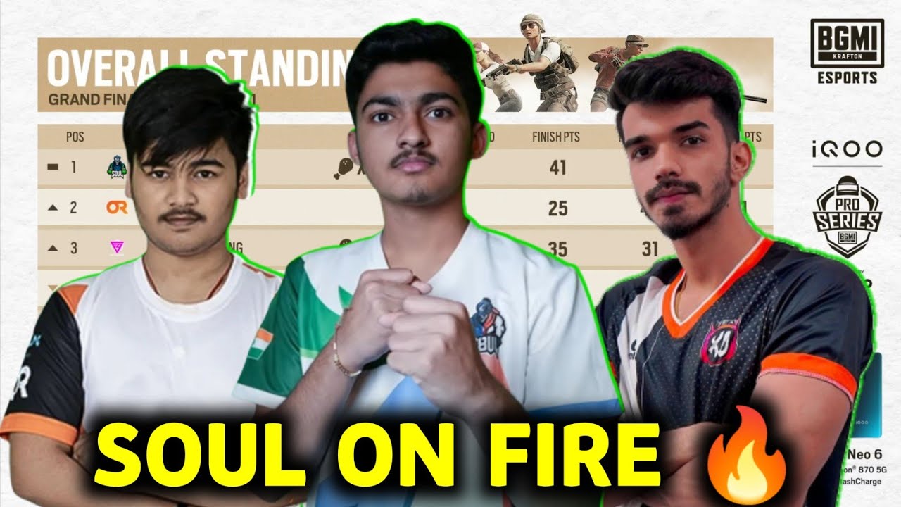 🇮🇳 BMPS Points Table BMPS OVERALL STANDINGS BMPS Top 5 Fraggers
