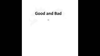PUZZLE POETRY        2 in 1 Poem Form!  “GOOD And BAD”