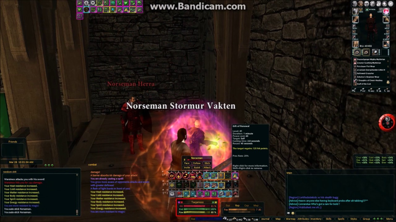 Warsamix tries to wall hack to escape fight - DAoC 2017