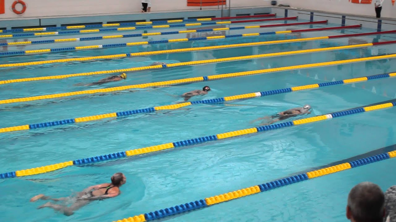 Swim handcuffed woman