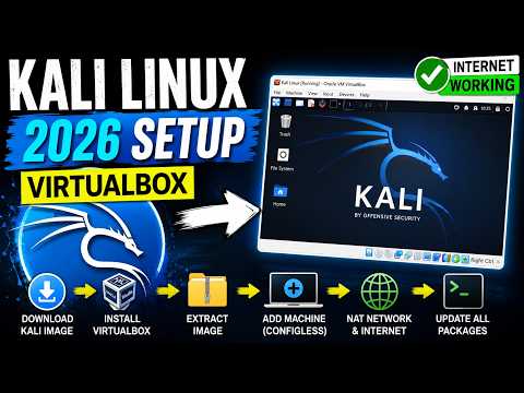 How to Download & Install Kali Linux in VirtualBox (2026)