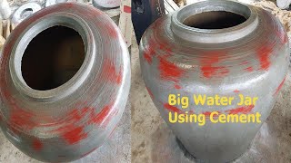 Awesome DIY Handmade With Cement | How to Make Big Water Jar Using Cement