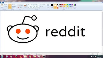 How to Draw Reddit Alien "SNOO" logo in MS Paint from Scratch!!!