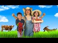 Neva and Nali's fun farm day picking berries