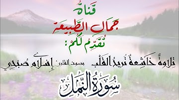 تلاوة خاشعة من سورة #النمل - للقارئ #اسلام_صبحي مع #جمال_الطبيعة
