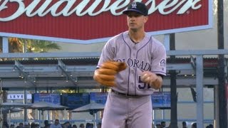 COL@LAD: Rusin throws six scoreless innings