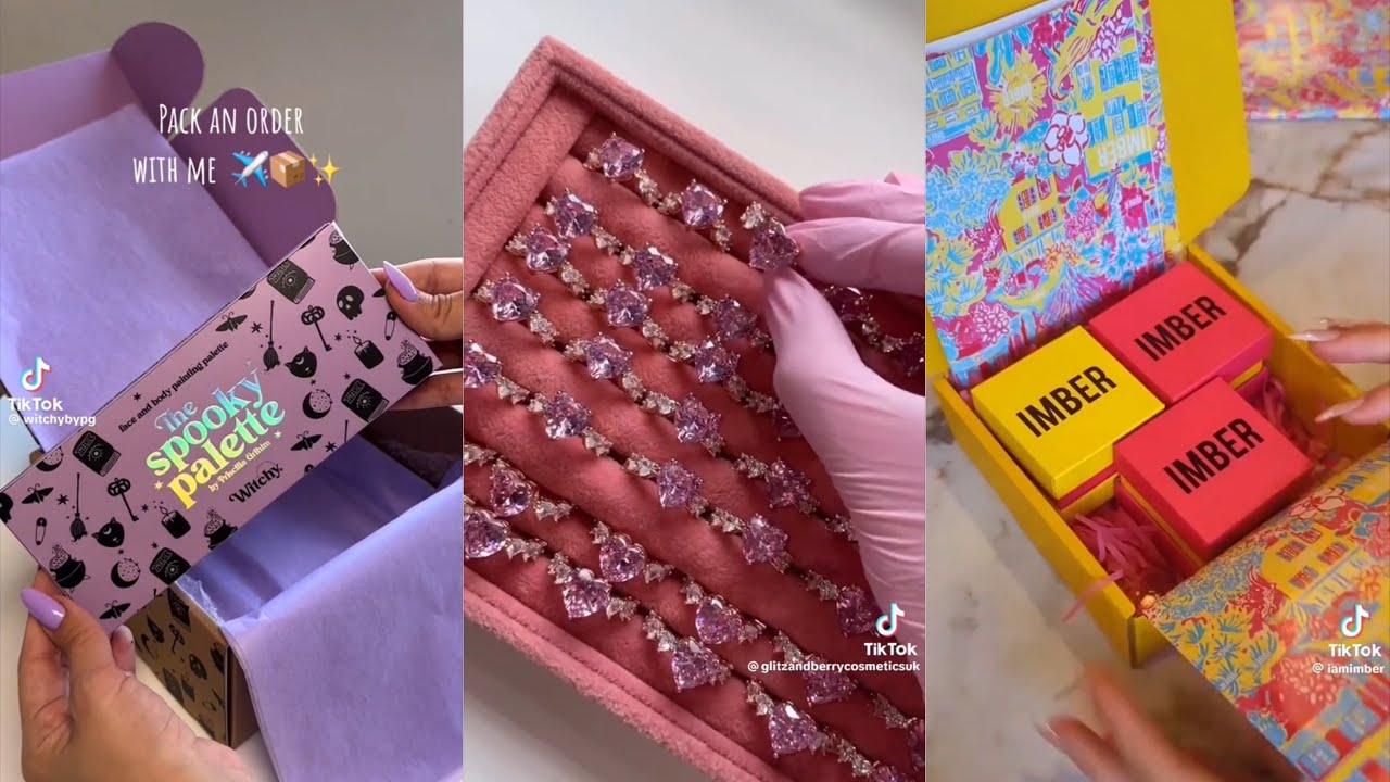 ASMR Small Business Packaging Orders TikTok Compilation pt. 19 🎁✨