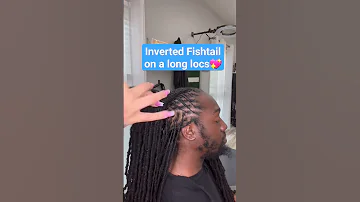 How to : Inverted Fishtail braids on a long dreadlocks