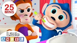 Bébé Singe ne veut pas brosser ses dents! Cette comptine éducative ...