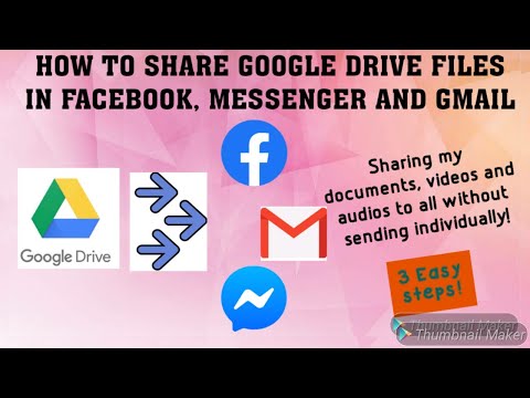 HOW TO SHARE GOOGLE DRIVE FILES IN FACEBOOK,MESSENGER AND GMAIL (3 EASY STEPS)