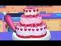 Fun 3d cake cooking game  my bakery empire color decorate  serve cakes  the love hearts cake