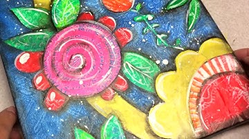 Gel-Press Collage Monoprint Canvas - PART 2 - ART BY MARLENE