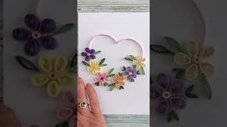 Floral Heart Guided Quilling