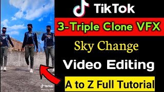Tiktok New Viral triple Clone VFX Video Editing in Android | tik tok Triple role VFX video editing screenshot 5