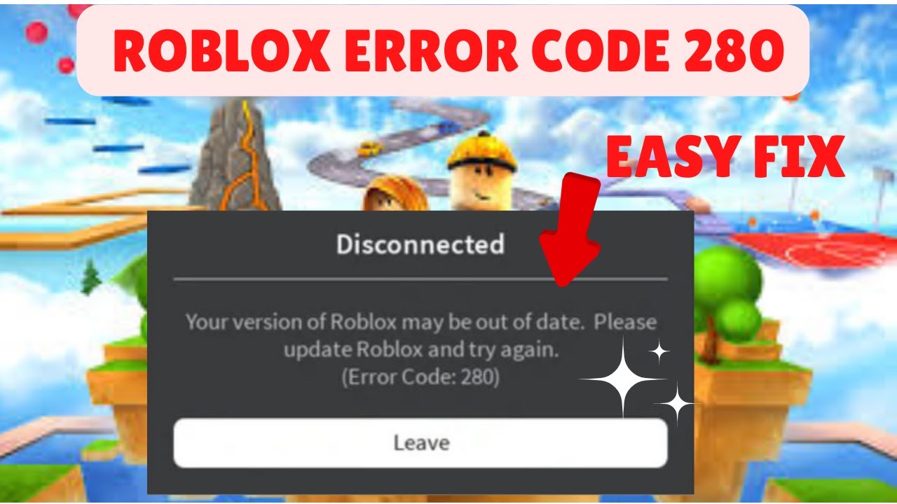 Что значит в роблоксе 280. 1001 РОБЛОКС. Error 1001 в РОБЛОКСЕ. Ошибка РОБЛОКС. Roblox Error code 280.