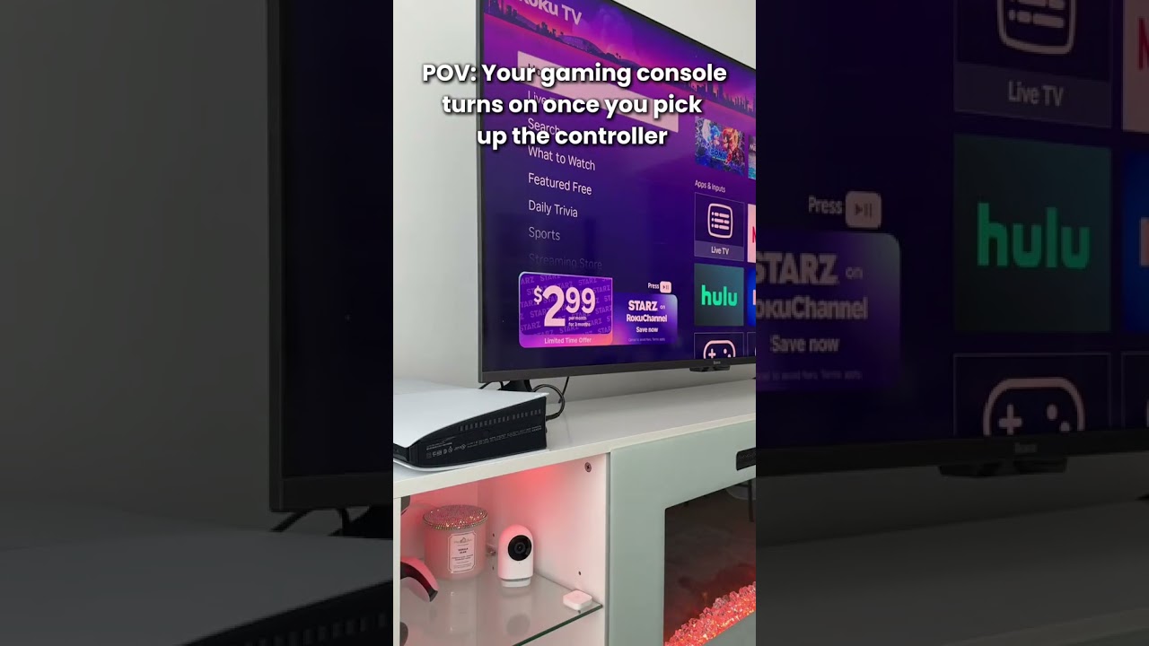 POV: Your gaming setup powers on the second you pick up the controller 🎮⚡