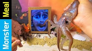 Eating fresh squids [fictional video] | Monster Meal ASMR sounds | Kluna Tik style