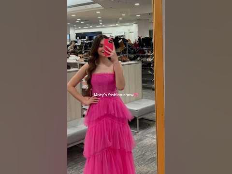 Macy’s Fashion Show ️ #runway #fashionshow #dresses #mall #pink # ...