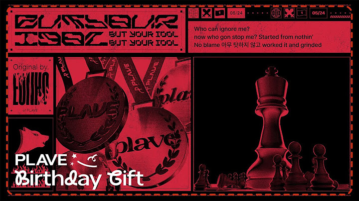 [PLAVE BIRTHDAY GIFT] 은호 - BUT YOUR IDOL