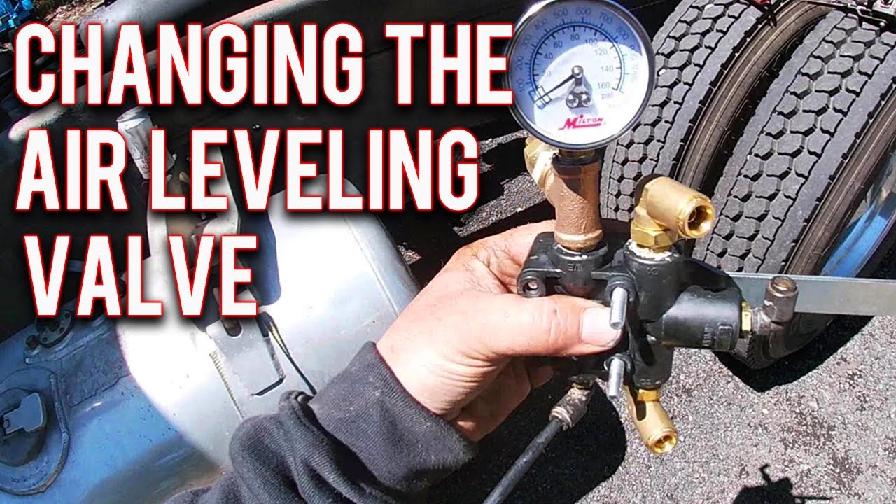 How To Install Air Leveling Valve! (1986 Peterbilt 359) - YouTube