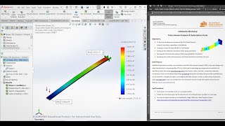 Solidworks FEA & Optimization Study screenshot 5