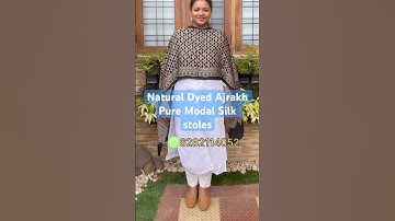 ✨76✨ Ajrakh Modal silk stoles# modalsilk #ajrakh  #ajrakhstole#modalsilkstoles#puremodalsilk #stoles