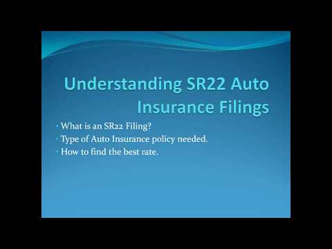 HOW AN SR22 STATE AUTO INSURANCE FILING WORKS
