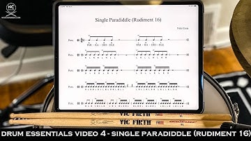 Drum Essentials Video 4 - Single Paradiddle (Rudiment 16) | NickCostaMusic.com