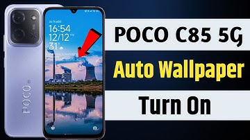 how to enable automatic wallpaper change on lock screen in poco c85 5g 