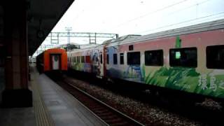 2079次環島觀光列車花蓮更換電力車頭