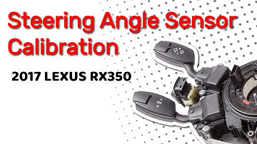 How to Use Steering Angle Sensor Calibration Function on SDS | 2017 LEXUS RX350
