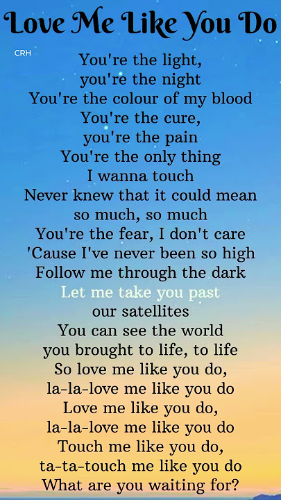 Ellie Goulding - Love me like you do Lyrics #lyrics #shorts