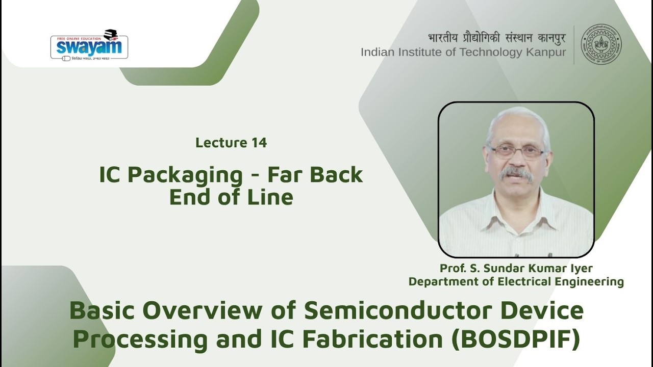 Lecture 14: IC Packaging - Far Back End of Line