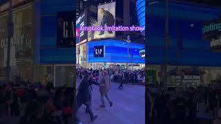 jungkook imitation show 💝🗽🇺🇸 Times Square Show💃#dance #jungkook #nuanpainy#nyc #bts #dancers
