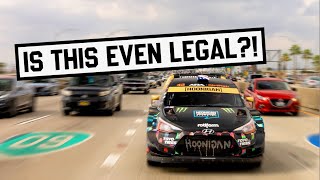 Race Car on the LA Streets!? Ken Block takes his Hyundai WRC Car out in Los Angeles by Ken Block 2,860,596 views 1 year ago 22 minutes