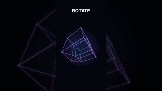 A cube… rotating through the 4th dimension. 🤯 #mathanimation #4d #shorts
