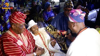 TOUCHING MOMENT K1 DE ULTIMATE SERENADES AWUJALE OF IJEBULAND AT HIS 90TH BIRTHDAY CEREMONY