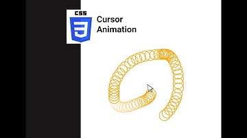 CSS cursor animation | cursor following animation with css and javascript