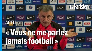 « Vous ne me parlez jamais football », s'agace Galtier avant PSG-OM