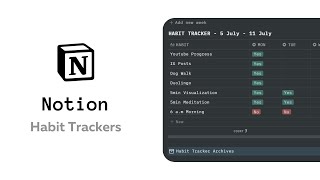 4 quick & easy Notion Habit Trackers screenshot 3