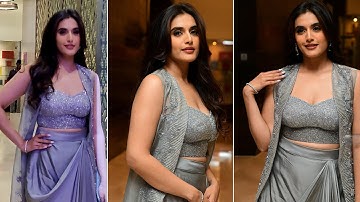 Divyansha Kaushik Stunning Looks Visuals At Takkar Movie Pre Release Event | Siddharth | Tupaki