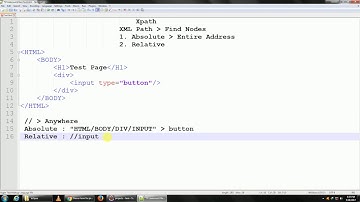 Xpath Basic | Absolute Xpath - Selenium WebDriver Tutorial 8