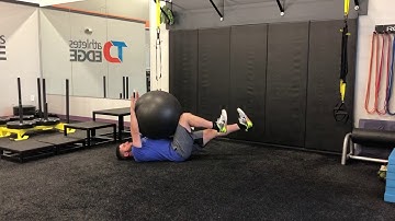 Matthew Ibrahim | Physioball Legs Only Dead Bug w/ Squeeze